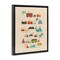 Stupell Industries Transportation AZ Alphabet Framed Floater Canvas Wall Art Design by Irene Chan